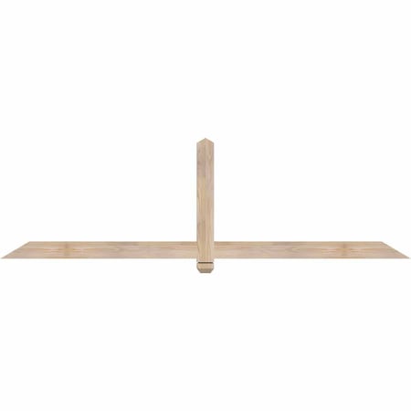 Ekena Millwork Eugene Smooth Timber Gable Bracket, Douglas Fir, 84"W x 24"H x 1 1/2"D x 3 1/2"F, 7/12 Pitch GBW084X24X0204EUG00SDF
